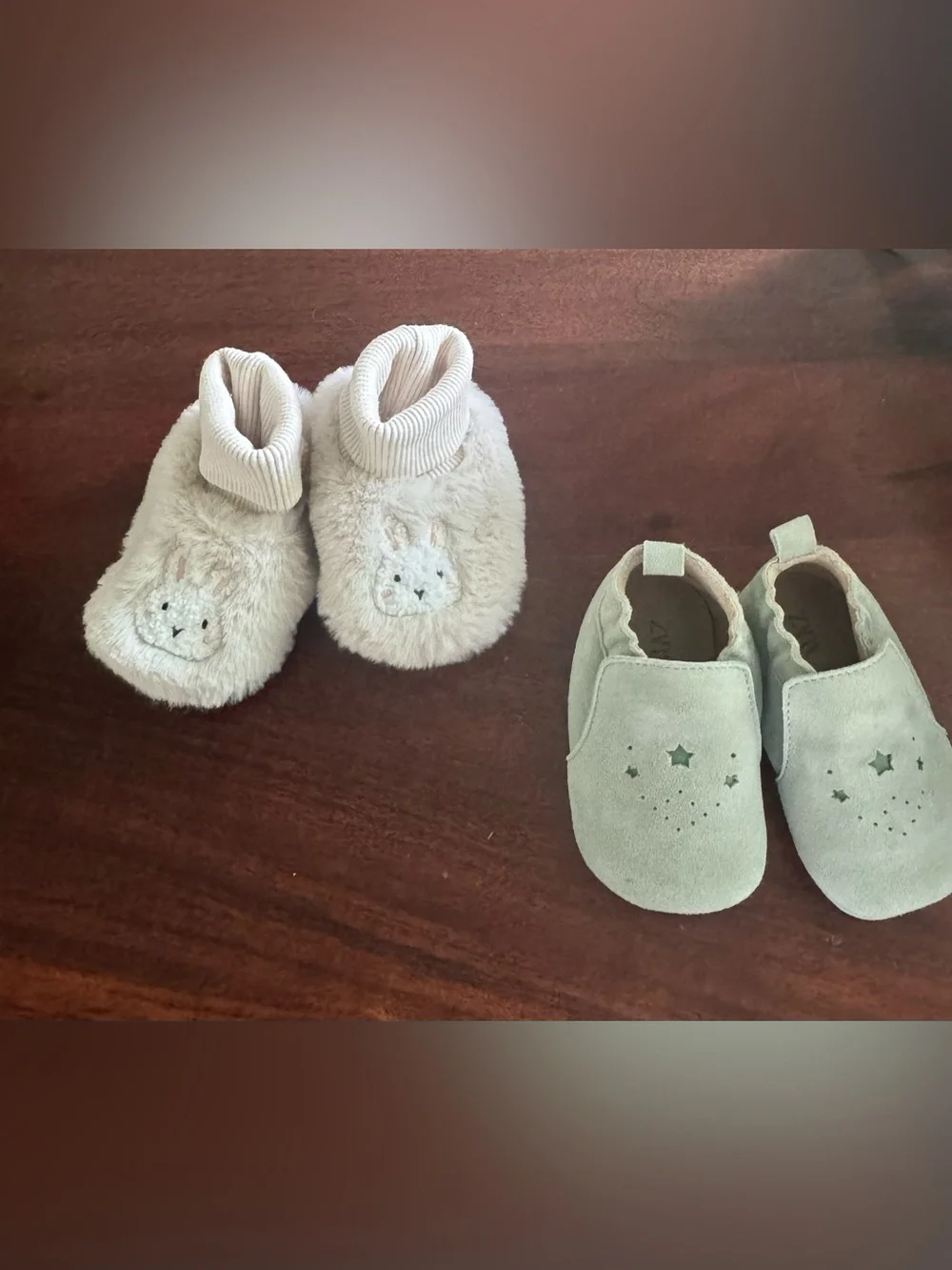 2 pack Zara baby Booties crib shoe